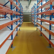 Heavy Duty Pallet Racks w/ Plywood