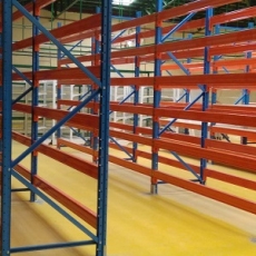 Heavy Duty Pallet Racks w/ Plywood