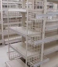 Light Duty Display Rack - Wiremesh