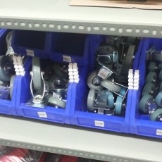 Caster Wheels & Bin Box