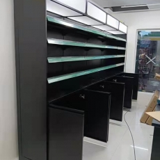 Check out counter with Back Wall