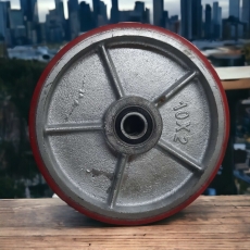 PU IRRON RUBBER CASTER WHEEL (SILVER)