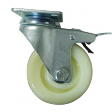 Nylon Caster Wheel Swivel Lock w/ Ball Bearing