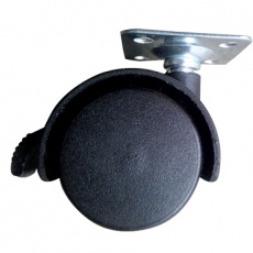 Nylon Twin Caster Swivel & w/ Lock