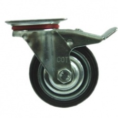 industrial rubber caster 38075 38125