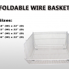 foldable wire basket 7