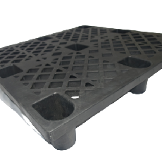 PLASTIC PALLET THIN LIGHT DUTY 9 POINT (BLACK)