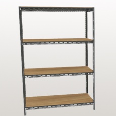 slotted angle rack plywood