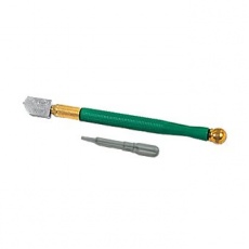 glass cutter with metal handle  green