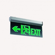 exit sign black