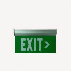 exit sign green